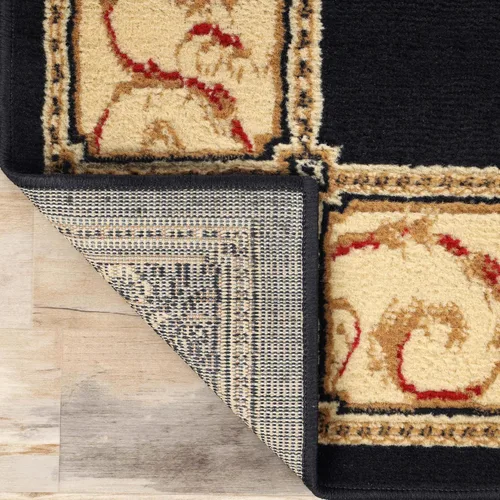 Miniatura 6 de Superior Alfombra de interior, cubierta de alfombra de felpa, medallón oriental tradicional, perfecta para pasillo, entrada, sala, comedor, Azul