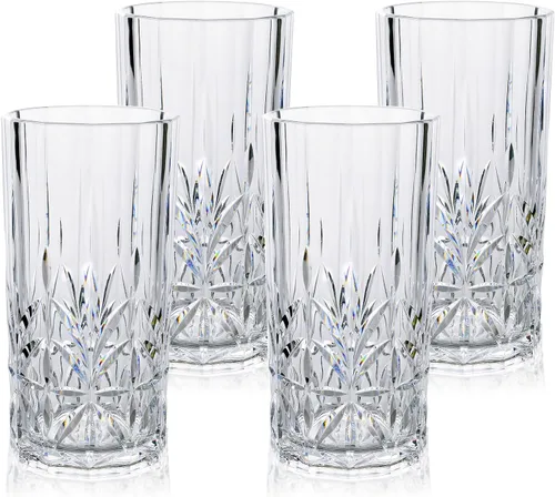 Miniatura 9 de BELLAFORTE Vaso alto de Tritan inastillable, juego de 4, 18 onzas, vasos para beber Myrtle Beach, vasos de plástico irrompibles para regalos, Azul