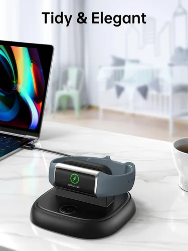 Miniatura 7 de LVFAN para Fitbit Charge 6/Charge 5/Luxe Charger, accesorios de repuesto de cable de carga con botón de reinicio y estación de carga rápida