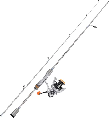 Miniatura 12 de Combos de caña de pescar giratoria y carrete Sougaiyang con manillas vacías de grafito de 2 piezas para pesca de bass Casting con diestros