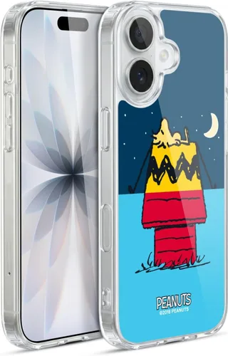 Miniatura 124 de Head Case Designs Funda de gel con licencia oficial de Peanuts Snoopy & Woodstock Halfs and Laughs [protección de grado militar] compatible