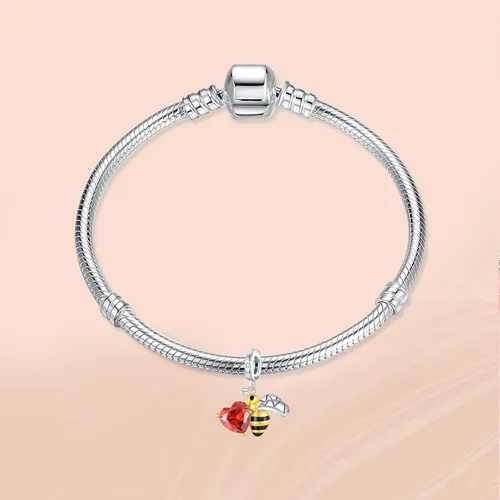 Miniatura 2 de Annmors Silver Charms for Bracelets S925 Love Heart Mom Birthday Dangle for Women Bracelet & Necklace Pendant
