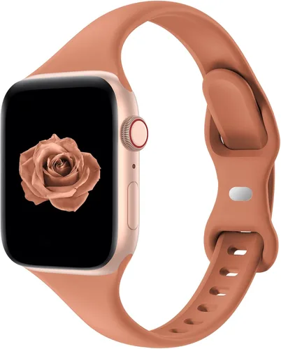 Miniatura 16 de Acrbiutu - Correas compatibles con Apple Watch de 38, 40, 41, 42, 44, 45, 46 y 49 mm, delgada, de silicona, para iWatch serie Ultra, 10, 9, 8, 7, 6
