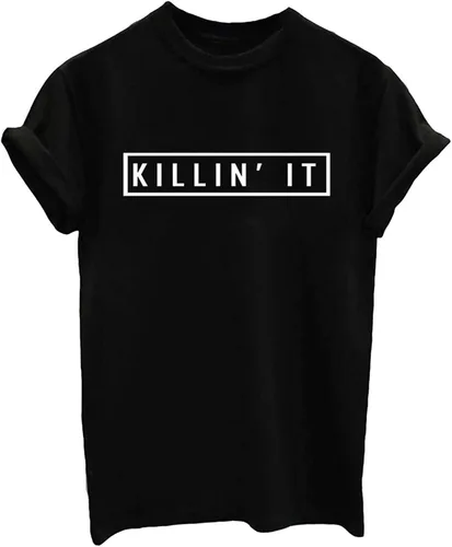 Miniatura 2 de Camiseta YITAN para mujer, para chica, diseño bonito y divertido