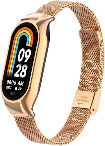 Miniatura 3 de HOPMC Correa de reloj compatible con Xiaomi mi Band 8 correas ajustables con hebilla de metal impermeable correa de repuesto accesorios