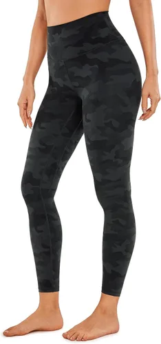 CRZ YOGA Leggings de entrenamiento para mujer con sensación de desnudez cepillada de 2528 pulgadas, pantalones de yoga de compresión de cintura alta