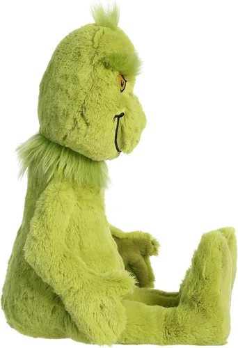 Miniatura 3 de Aurora® Figura de Dr. Seuss™ Grinch de Peluche - Peluche Oficialmente Licenciado para Juego Imaginativo - Perfecto para Niños y Adultos - Verde 50.8