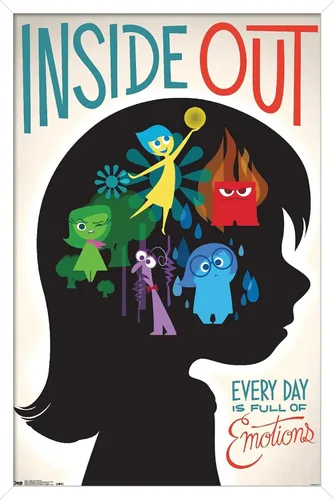 Miniatura 12 de Trends International Disney Pixar Inside Out - Póster de pared de emociones, 14.725 x 22.375 pulgadas, versión enmarcada de madera de granero