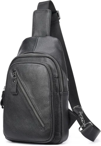 Miniatura 39 de LUKZIJAES Bolso bandolera de cuero genuino para hombre