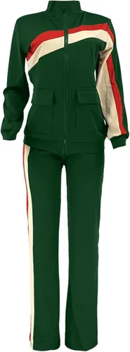 Miniatura 2 de DUOWEI Conjunto de ropa de esquí para mujer, ropa deportiva de moda, pantalones de dos piezas, conjunto de bolsillo, trajes de chándal para mujer