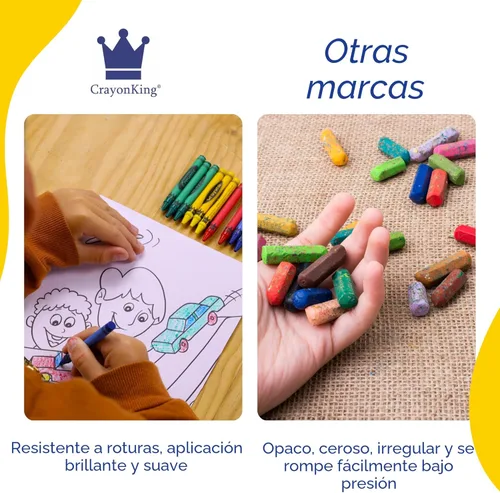 Miniatura 7 de CrayonKing 250 juegos de 4 paquetes (1000 lápices de colores a granel), no tóxicos, envueltos individualmente, perfectos para fiestas, restaurantes