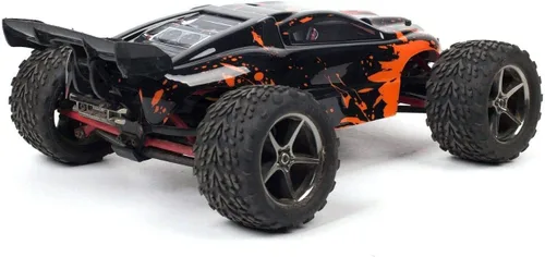 Miniatura 3 de SummitLink Reemplazo de cuerpo personalizado compatible con naranja fangoso sobre negro para automóvil o camión RC escala 1/16 (camión no incluido)