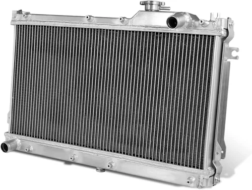 DNA Motoring RA-MM90-2 Radiador de aluminio completo de 2 filas, 1 paquete, metálico