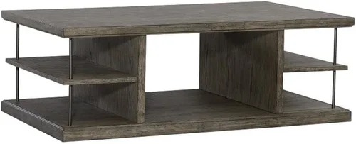 Miniatura 12 de Liberty Furniture City Scape - Juego de sala de estar de 3 piezas con mesa de cóctel, 2 mesas auxiliares en beige bruñido
