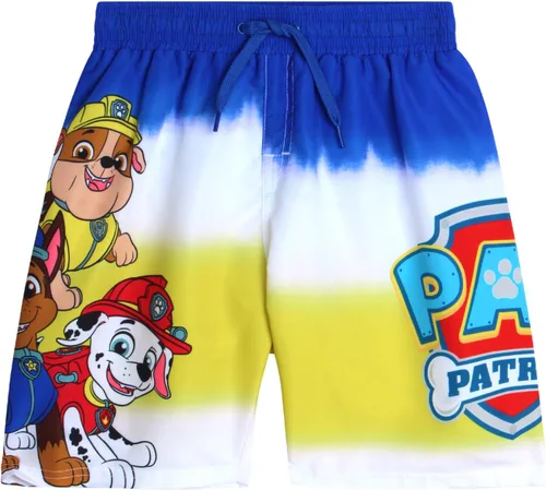 Nickelodeon Paw Patrol - Traje de baño para niños Chase Marshall Rubble TMNT UPF 50+ - Pantalones cortos de natación para niños pequeños y niños