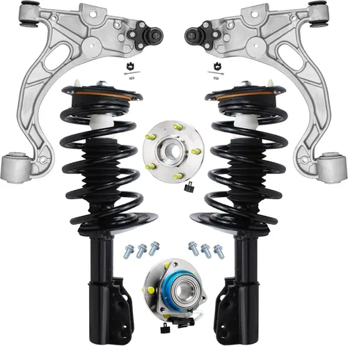 Miniatura 177 de Detroit Axle – Kit de suspensión delantera para Hyundai 2013-2018 Santa Fe 2 enlaces de barra de estabilizador 4 varillas de amarre interiores