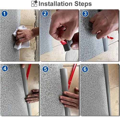 Miniatura 4 de Tira de transición de umbral de PVC, tira ligera para bordes para alfombras/azulejos de madera, incluye tiras autoadhesivas (negro)