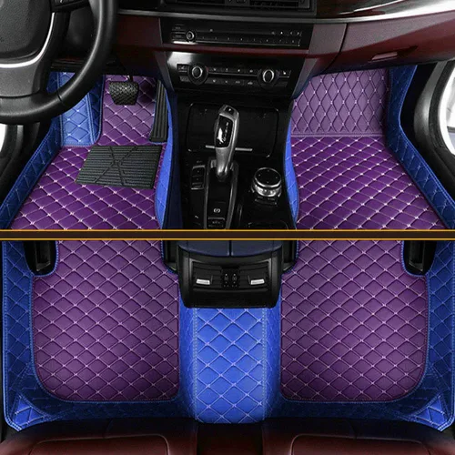 Miniatura 19 de Tapetes de piso de automóvil para el 99 % de los sedán, SUV deportivos, protección para todo tipo de clima, tapetes de cuero impermeables