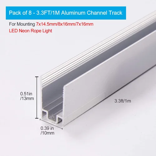 Miniatura 5 de Shine Decor Productos del paquete de la pista del canal de aluminio con el kit caliente de las luces de neón de la cuerda de neón de 2500K de 500K
