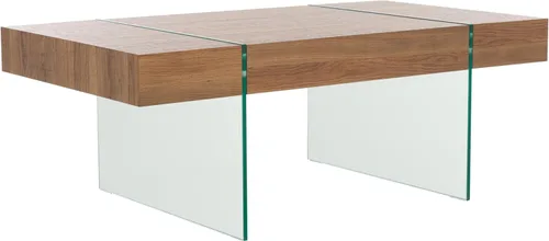 Miniatura 10 de Safavieh Página de inicio Jacob Mesa de centro con patas de vidrio y blanco Blanco/Vidrio