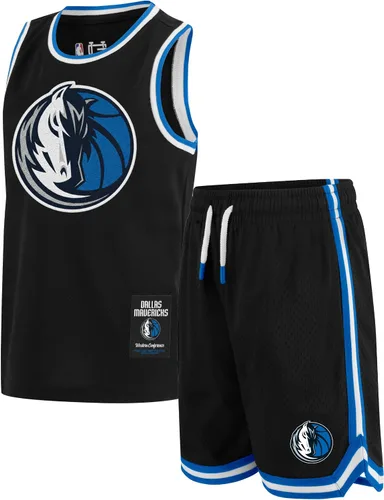 Miniatura 12 de Ultra Game Conjunto de camiseta sin mangas y pantalones cortos de baloncesto oficial de la NBA para niños Negro