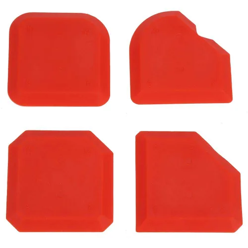 4 piezas de removedor de sellador de silicona, limpiador de raspador más suave, kit de herramientas de calafateo para un acabado profesional para la