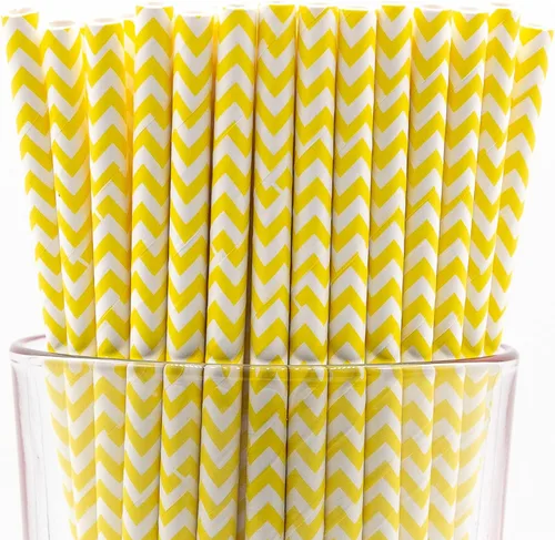 Miniatura 20 de Paquete de 150 pajitas de papel biodegradables con lunares rojos de 4 capas (compostables, no tóxicas, sin BPA)