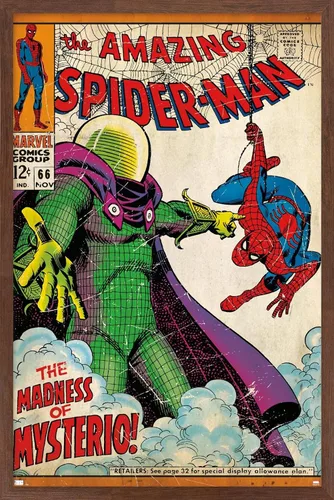 Miniatura 7 de Marvel Comics Spider-Man - Póster de pared Amazing Spider-Man #66, 22.4 pulgadas de largo x 14.7 pulgadas de ancho, versión premium sin marco