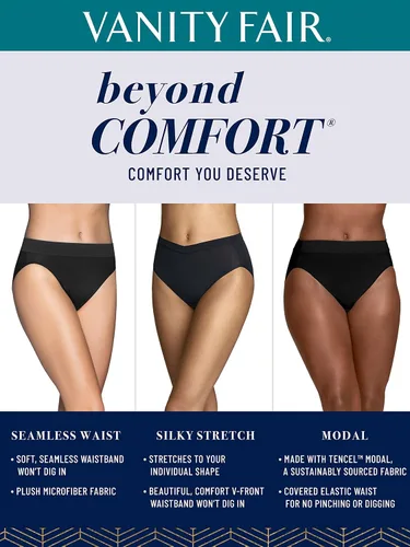 Miniatura 5 de Vanity Fair Bragas de corte alto Beyond Comfort para mujer, PARENT