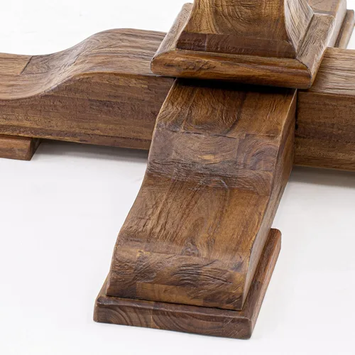 Miniatura 6 de East West Furniture F3AB5-N35 - Juego de mesa de comedor de 5 piezas, incluye una mesa de cocina redonda con pedestal y 4 sillas de comedor Parsons