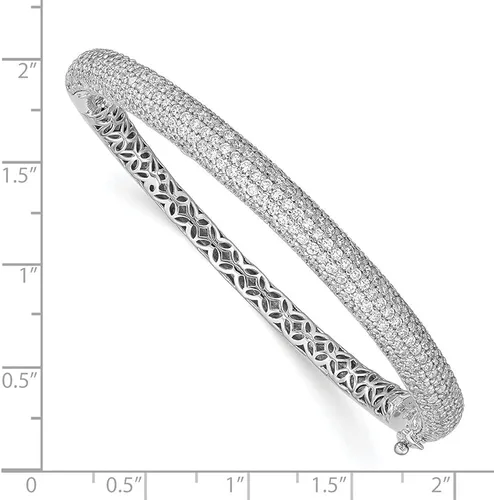 Miniatura 3 de Diamond2Deal Juego de pulsera de plata de ley 925 con circonita cúbica, para mujer, Plata de ley, Circonita cúbica