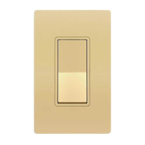 Miniatura 23 de ENERLITES Decorator Paddle Rocker Interruptor de luz, acabado brillante, un solo polo, 3 cables, tornillo de tierra, grado residencial, 15 A, 120