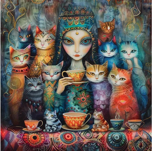 Miniatura 4 de Anatolian Puzzle -Cat Gallery, Rompecabezas de 1000 piezas, #1200