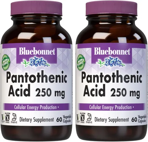 Miniatura 4 de Bluebonnet Ácido pantoténico 250 mg cápsulas vegetales, 60