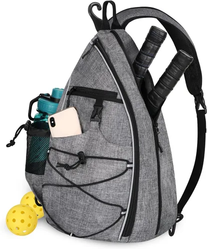 Miniatura 9 de Bolsa de Pickleball Goloni para Mujeres, Mochila de Pickleball para Hombres, Bolsa de Hombro Ligera con Gancho para Cerca, Gran Capacidad, Bolsillo