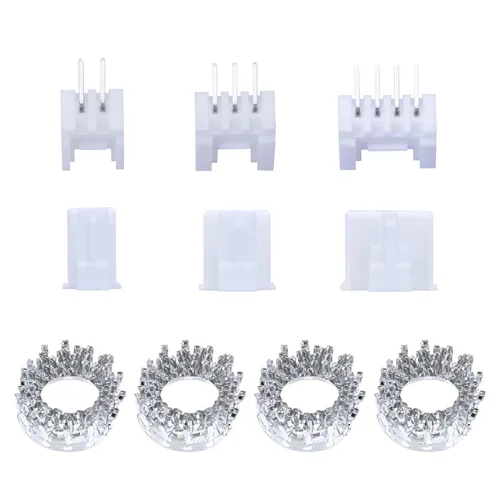 Miniatura 95 de CQRobot JST EL 4.5 mm de paso 2 pines conector electrónico IC macho, enchufes hembra carcasa y kit de terminales de crimpado en T macho/hembra. 50