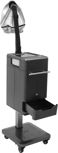 Miniatura 8 de Vaporizador profesional para peluquería para uso en el hogar, 110 V con capucha y temporizador de 0 a 99 minutos, altura ajustable, 4 niveles