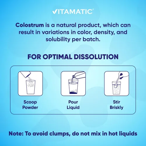 Miniatura 3 de Vitamatic Calostro bovino + colágeno en polvo, suplemento para la salud intestinal, crecimiento del cabello, belleza, recuperación muscular y apoyo