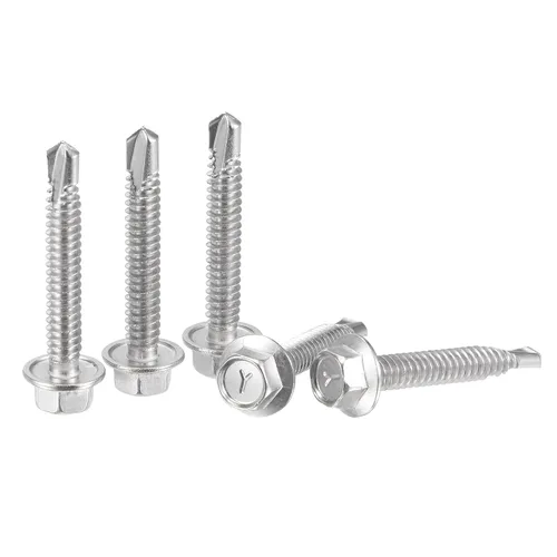 Miniatura 8 de uxcell Tornillos autoperforantes con cabeza de arandela hexagonal, #12 x 1 1/2 "410 Tornillo de chapa autoperforante de acero inoxidable 410, 50