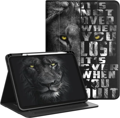 Miniatura 10 de OKP Funda para iPad de 11 pulgadas (A16) 2025 / 10ª generación 2022, para iPad 11ª/10ª de 10.9 pulgadas con funda de cuero PU de visualización Rosa