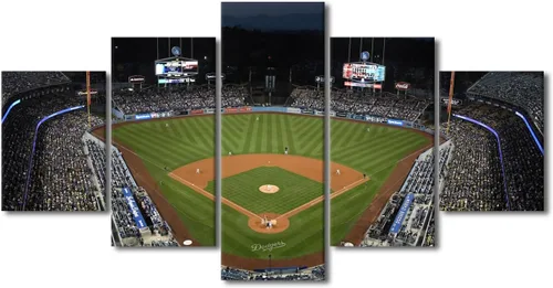 Miniatura 78 de Arte para pared, lienzo para estadio deportivo, arte para pared, diseño de campo de Wrigley en Chicago, pinturas de Chicago, impresiones sobre