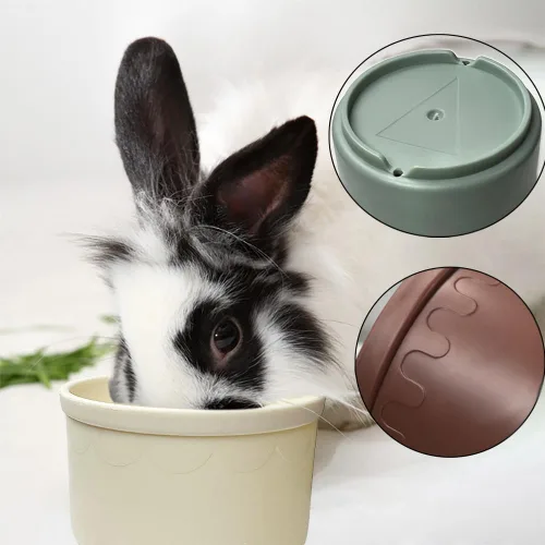 Miniatura 2 de Qoaimu 8 piezas de juguetes de conejito apilables para conejos y animales pequeños, coloridos vasos de anidación reutilizables de diferentes