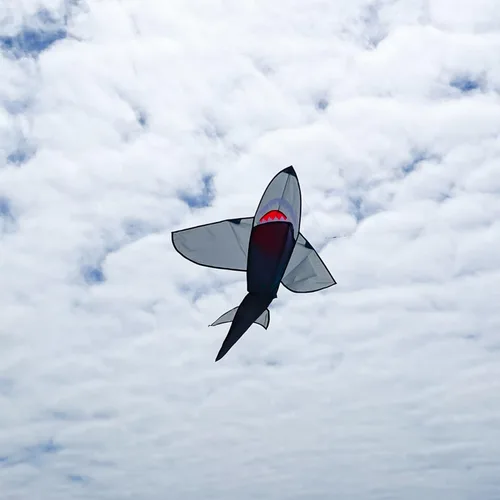 Miniatura 3 de in The Breeze 3D Shark Kite - Single Line - Easy-Flying - Includes Kite Line and Bag