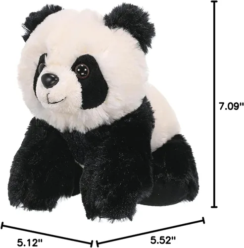 Miniatura 2 de Wild Republic Peluche de panda, animal de peluche, regalos para niños, Cuddlekins de 8 pulgadas, blanco y negro