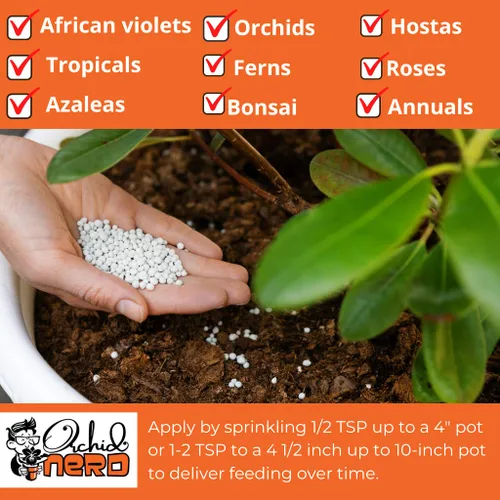 Miniatura 4 de Nutricote - Alimento para orquídeas de Orchid Nerd, 15 onzas (Orchid Ferlizer) 18-6-8 liberación lenta