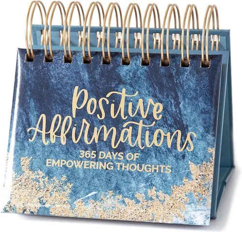 bloom daily planners Calendario de escritorio perpetuo sin fecha con caballete/Calendario diario con caballete autónomo e inspirador - Página