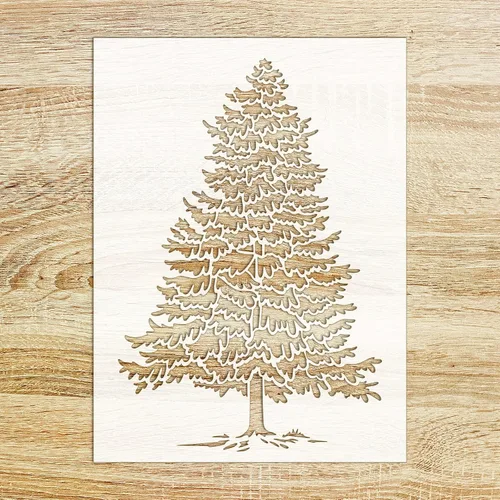 Plantilla decorativa FLONZ de 6 x 8 pulgadas para pintura de pared, álbumes de recortes y decoración de tartas