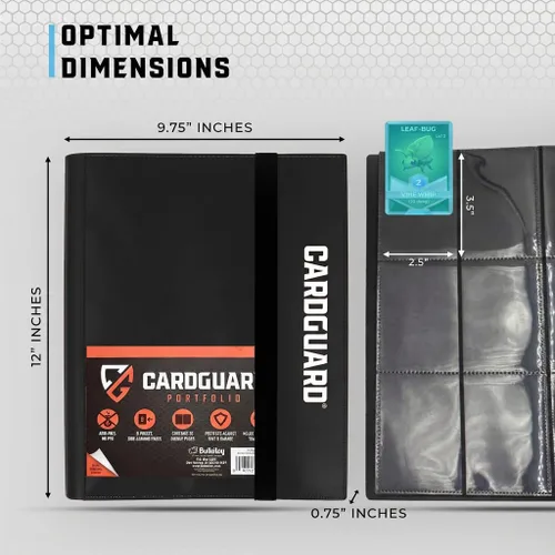 Miniatura 4 de CardGuard Carpeta de tarjetas coleccionables Pro-Folio – Carpeta de 9 bolsillos – Álbum de carga lateral, almacenamiento duradero y sin ácidos