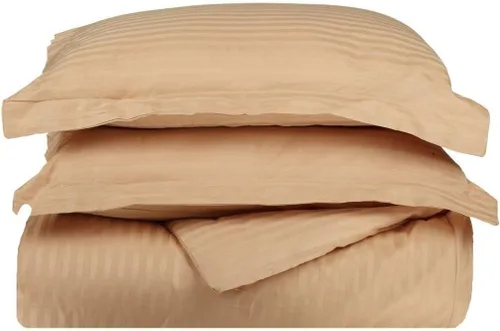 Miniatura 12 de LaxLinen Juego de funda de edredón de 3 piezas (1 funda de edredón con 2 fundas de almohada) 100% algodón de calidad suave, con cierre