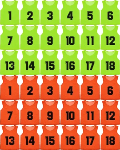 Miniatura 6 de Pasimy 36 unidades de centavos para jóvenes deportes fútbol práctica Jersey niños baloncesto adultos fútbol hockey pinnies Scrimmage camisetas